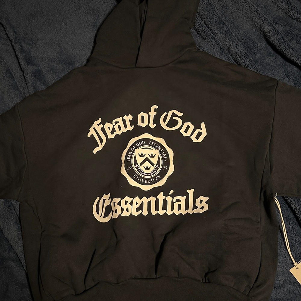 Fear of God Essentials Black Hoodie